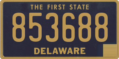 DE license plate 853688