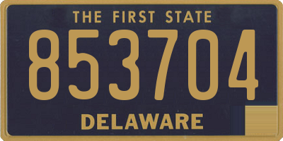 DE license plate 853704