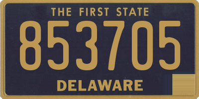 DE license plate 853705