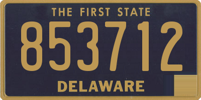 DE license plate 853712