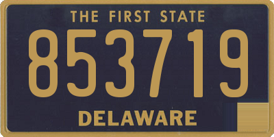 DE license plate 853719