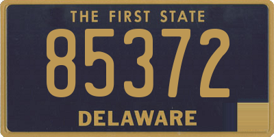 DE license plate 85372