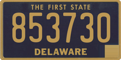 DE license plate 853730