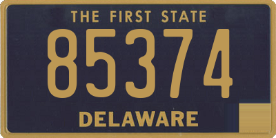 DE license plate 85374