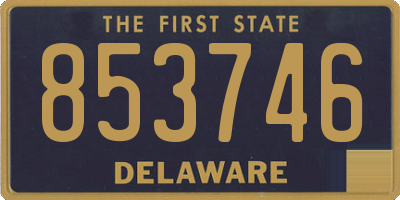 DE license plate 853746