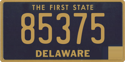 DE license plate 85375