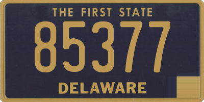 DE license plate 85377