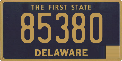 DE license plate 85380