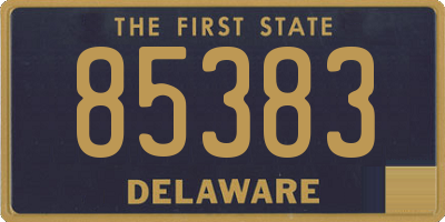 DE license plate 85383