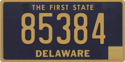 DE license plate 85384