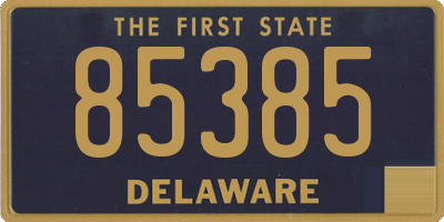 DE license plate 85385