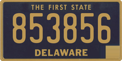 DE license plate 853856