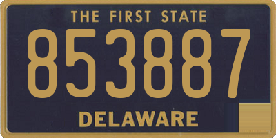 DE license plate 853887