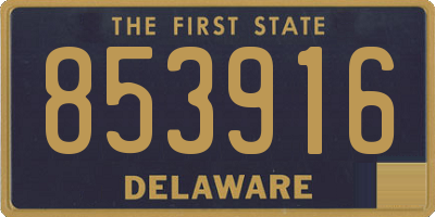 DE license plate 853916