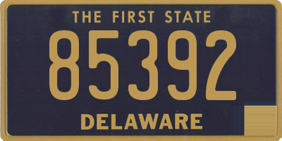 DE license plate 85392