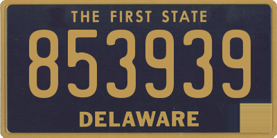 DE license plate 853939