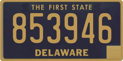DE license plate 853946
