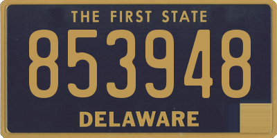 DE license plate 853948