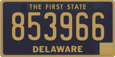 DE license plate 853966