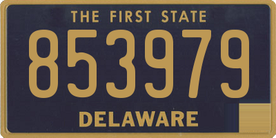 DE license plate 853979