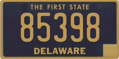 DE license plate 85398