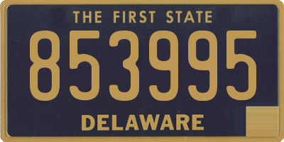 DE license plate 853995