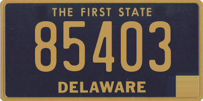DE license plate 85403