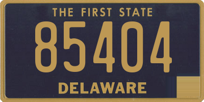 DE license plate 85404