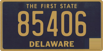 DE license plate 85406
