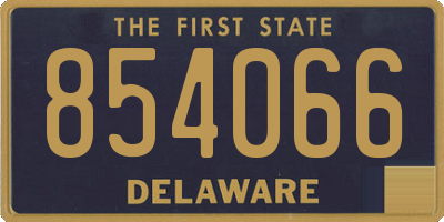 DE license plate 854066
