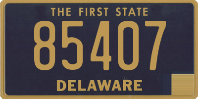 DE license plate 85407