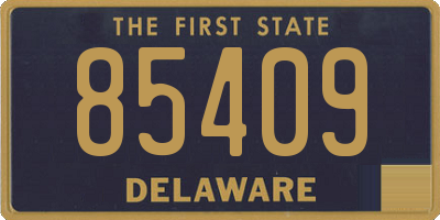 DE license plate 85409