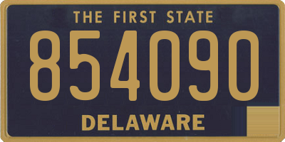 DE license plate 854090