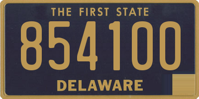 DE license plate 854100