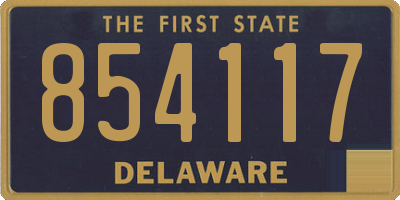 DE license plate 854117