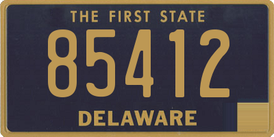 DE license plate 85412