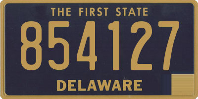 DE license plate 854127