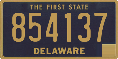 DE license plate 854137