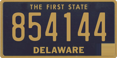 DE license plate 854144