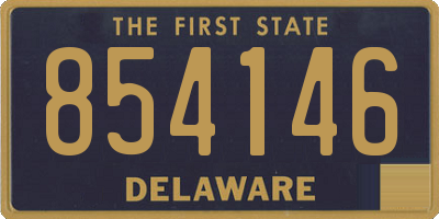 DE license plate 854146