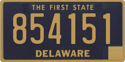DE license plate 854151
