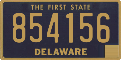 DE license plate 854156