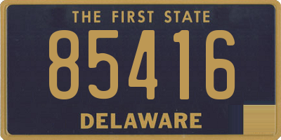 DE license plate 85416