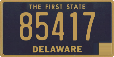 DE license plate 85417