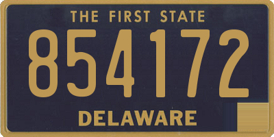 DE license plate 854172
