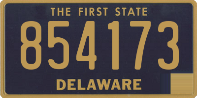 DE license plate 854173