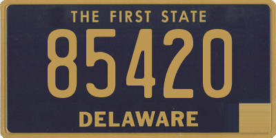 DE license plate 85420