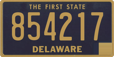 DE license plate 854217