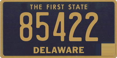 DE license plate 85422