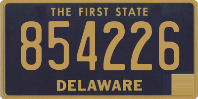 DE license plate 854226